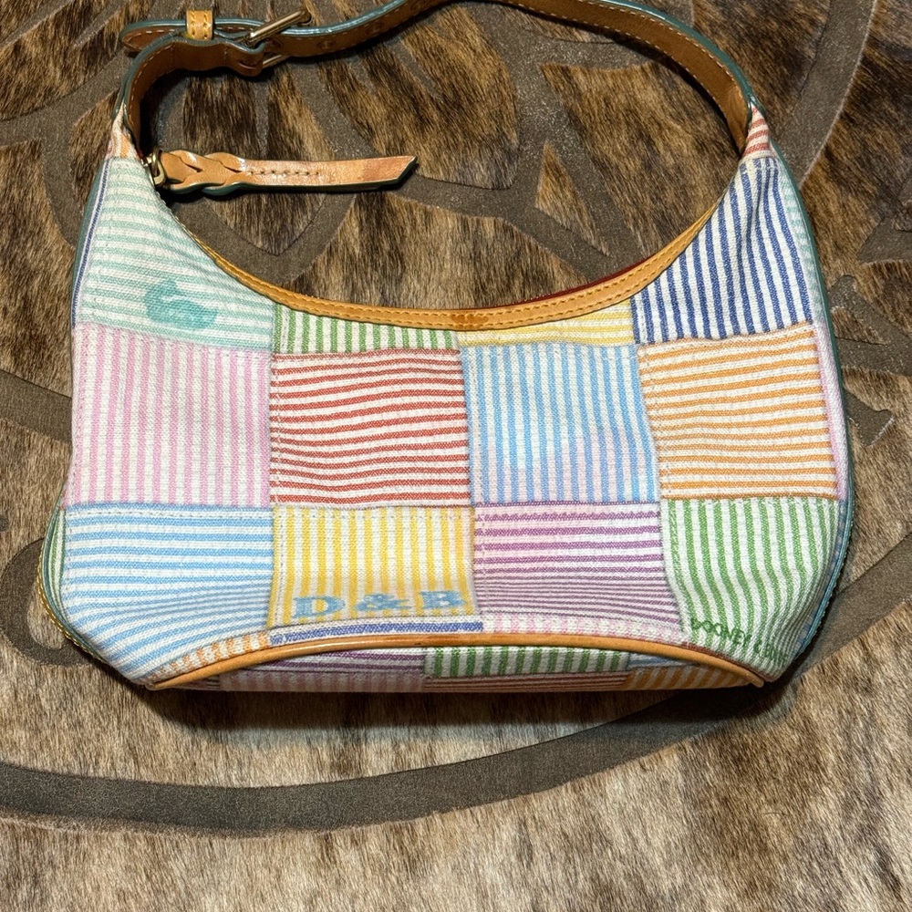 Vintage Dooney & Bourke Multicolor Patchwork Bag Pre-owned